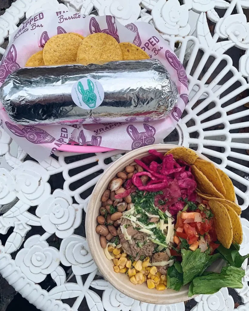 Wrapped Burrito Bar Meny Burritos Priser